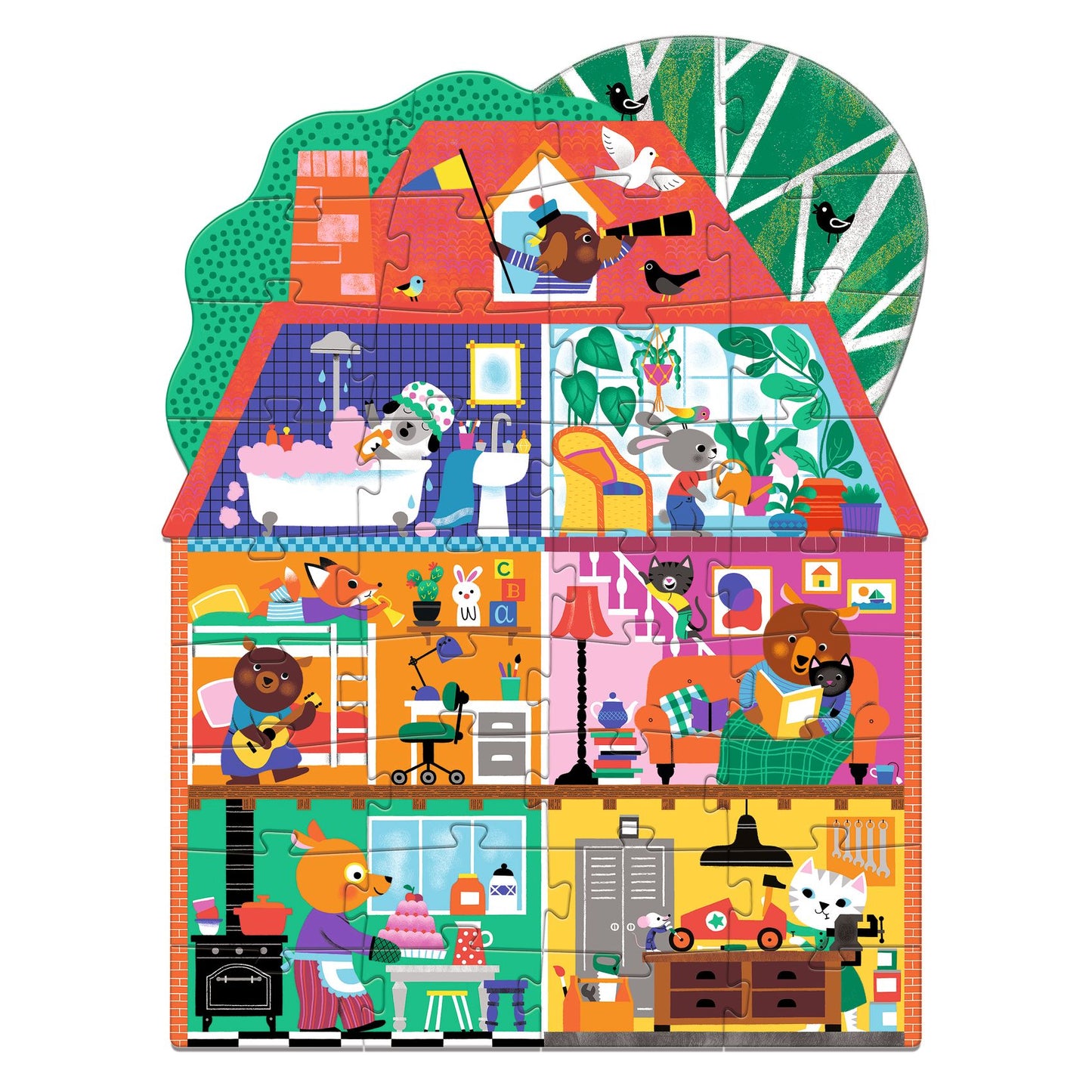 Djeco The Little Buddies' House - 36 pcs Puzzle