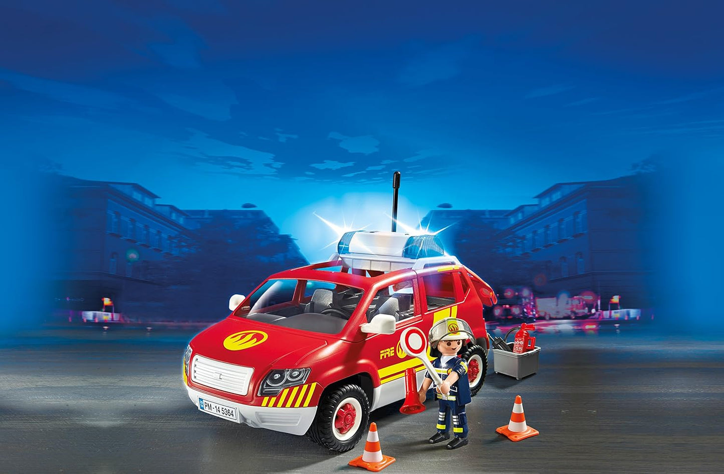 Playmobil Plus Fire Chiefs Car with Lights and Sound