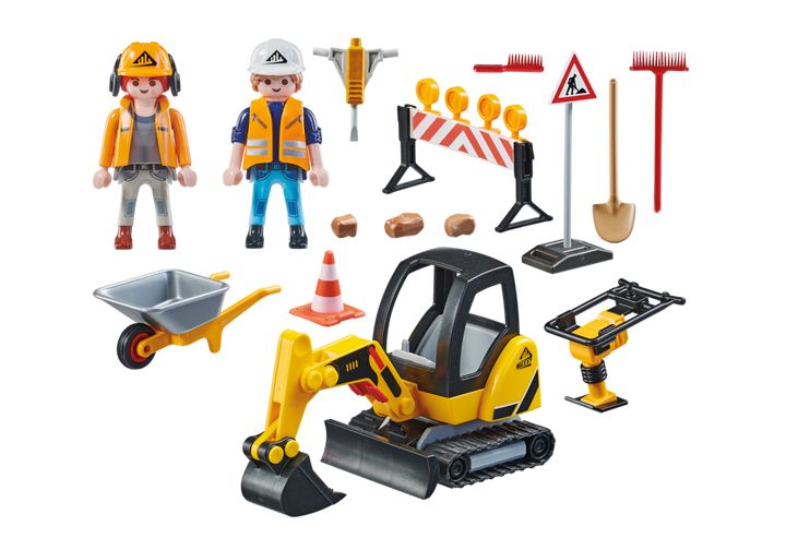 Playmobil 71045 Road Works Construction Zone Promo Pack