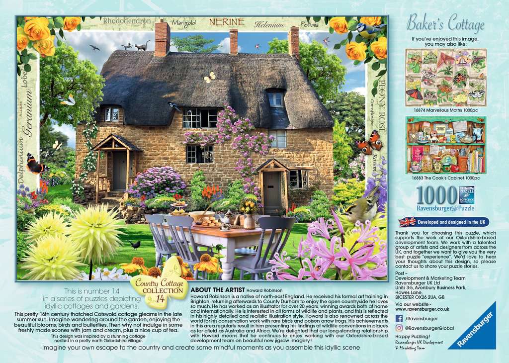 Ravensburger Country Cottage Collection - Baker's Cottage, 1000pc