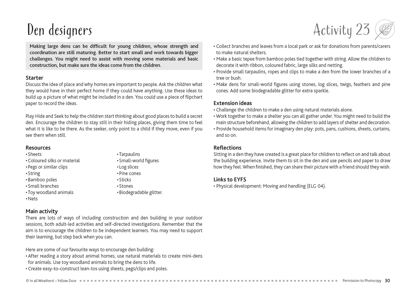 Yellow Door In all Weathers