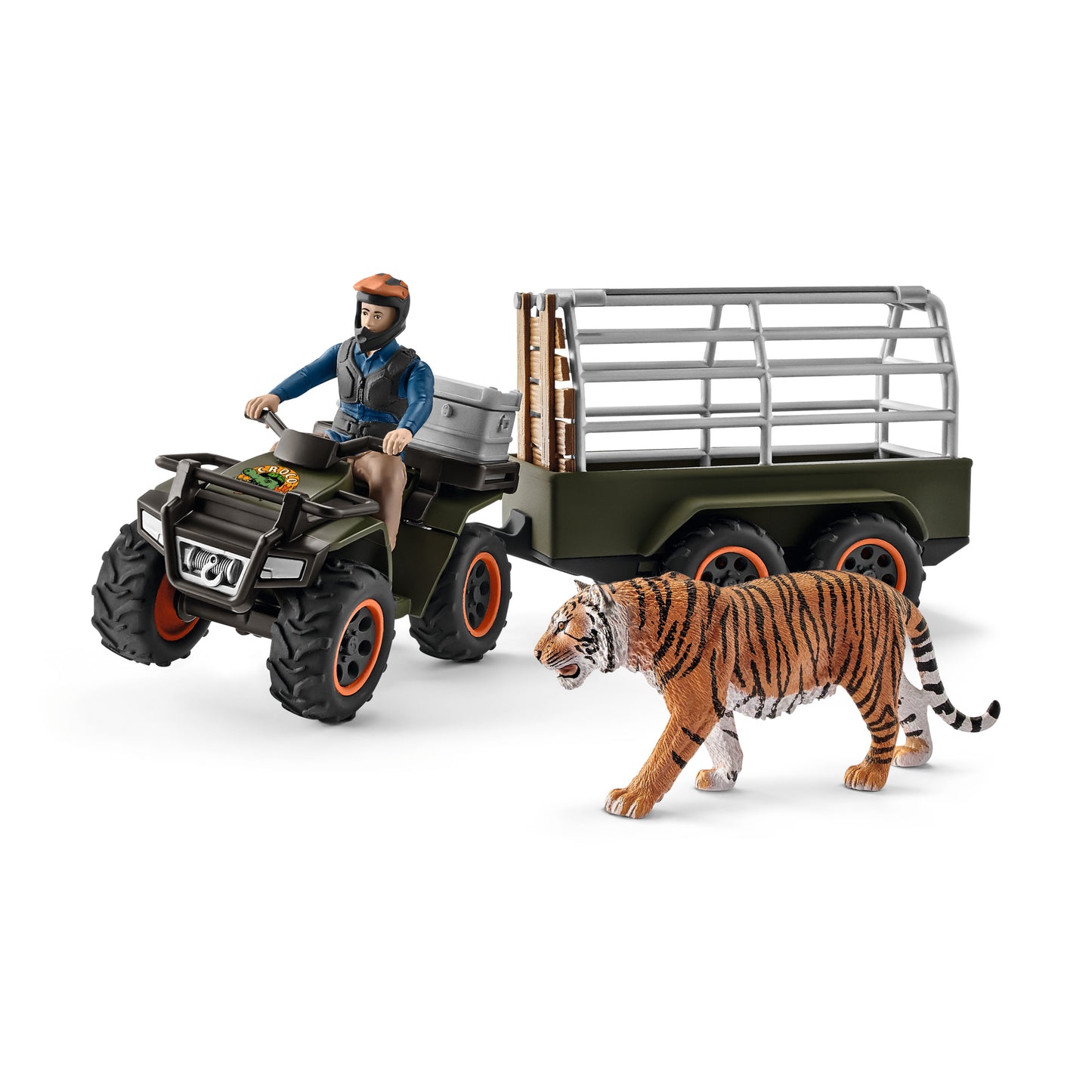 Schleich Quad Bike With Trailer And Ranger