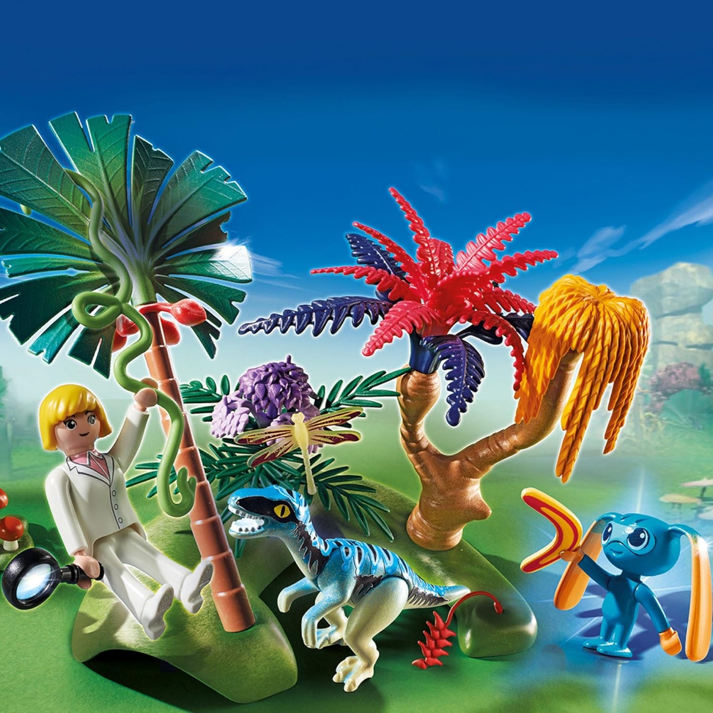 Playmobil 6687 Super 4 Lost Island with Alien Raptor