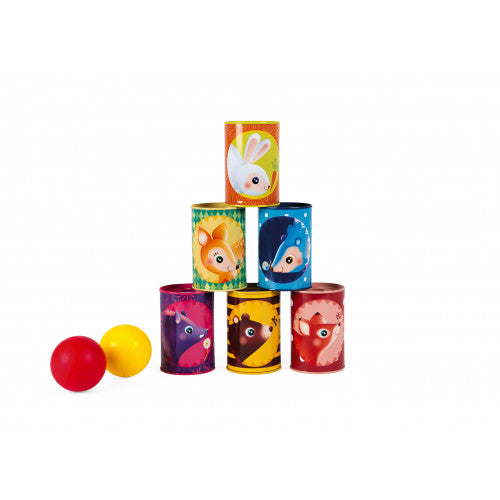 Janod Forest Tumbling Cans