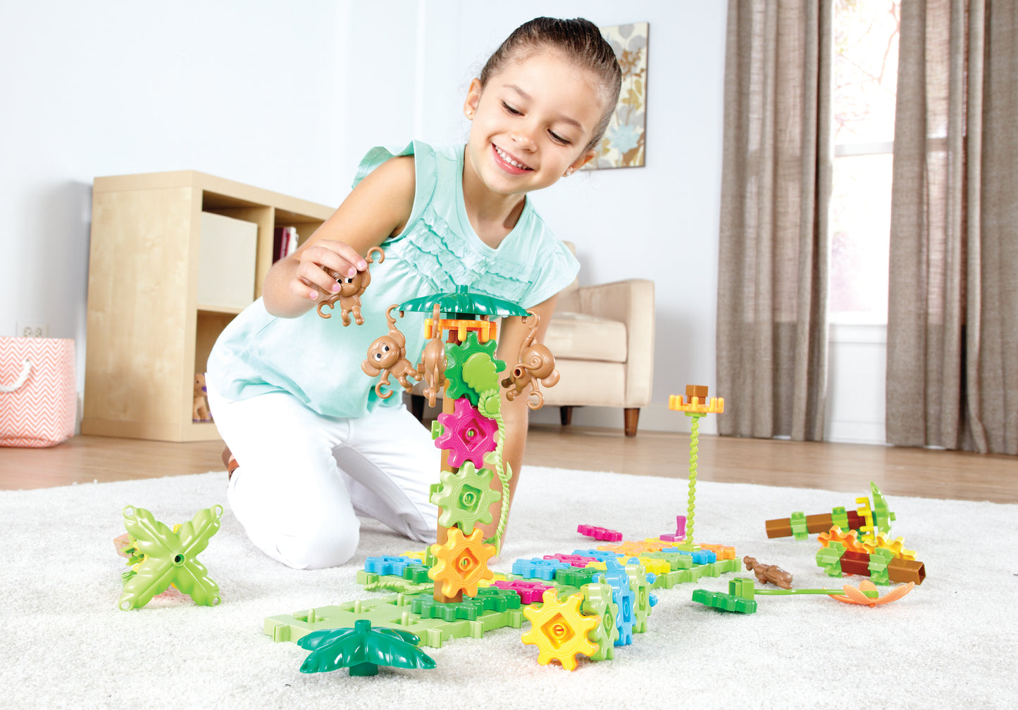 Learning Resources Gears! Gears! Gears!® Movin’ Monkeys™ Building Set