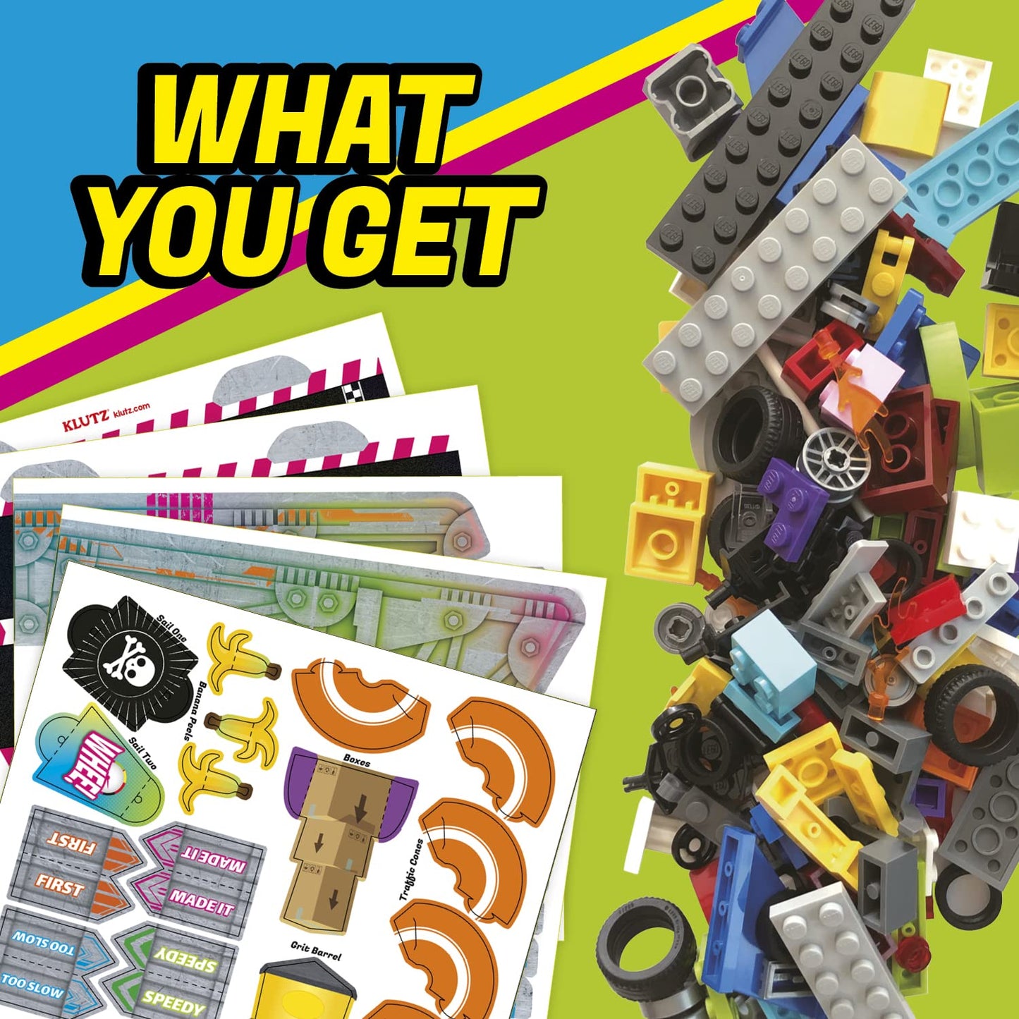 Klutz Lego Race Cars Paperback Book