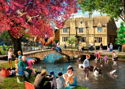 The House of Puzzles - Picnic by the River - 1000 piece Jigsaw