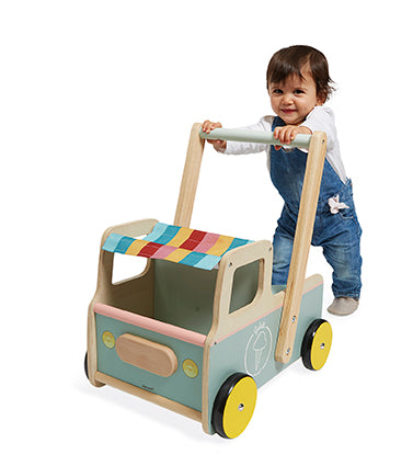 Janod Ice Cream Cart Push-Along Trolley