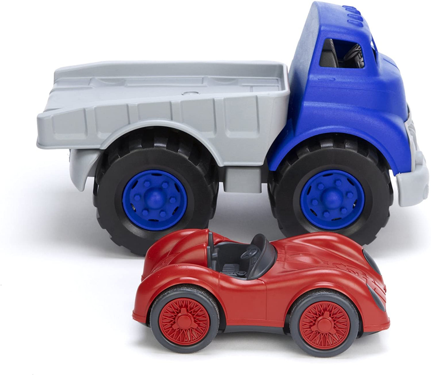 Green Toys Flatbed Truck and Race Car