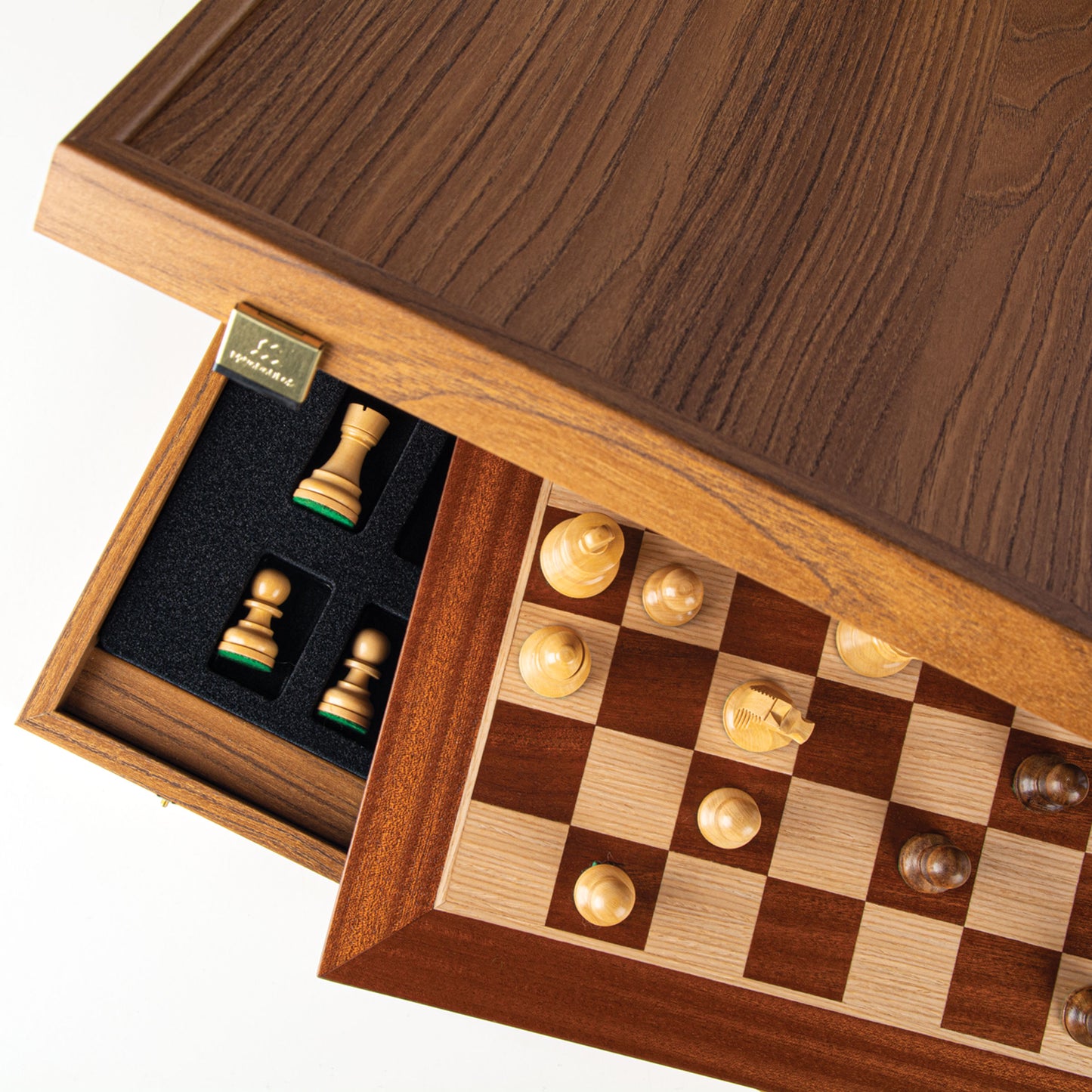 Manopoulos Wooden Chess Set in Luxury Wooden Box