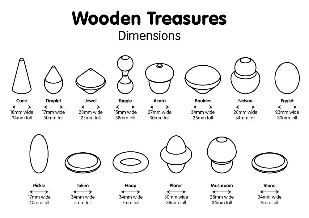 Tickit Wooden Treasures Touch & Match