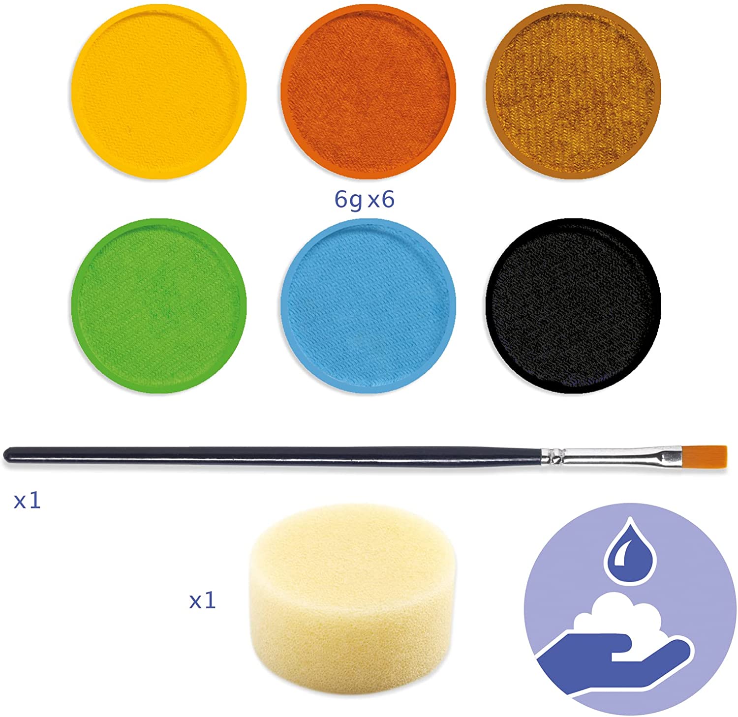 Djeco Palette 6 Colours - Nature *