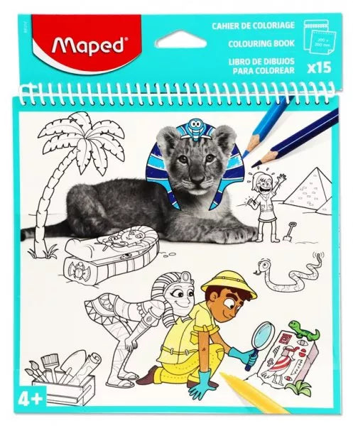 Maped Spiral 15 Sheet Colouring Book