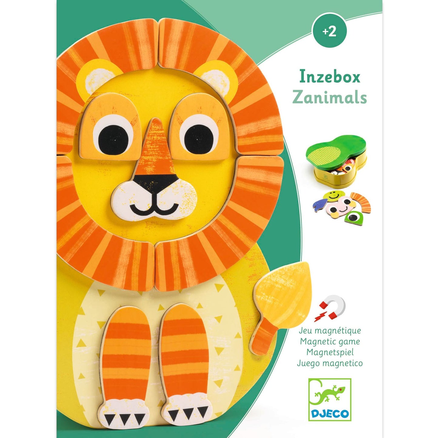 Djeco Inzebox Zanimals Wooden Magnetic Game