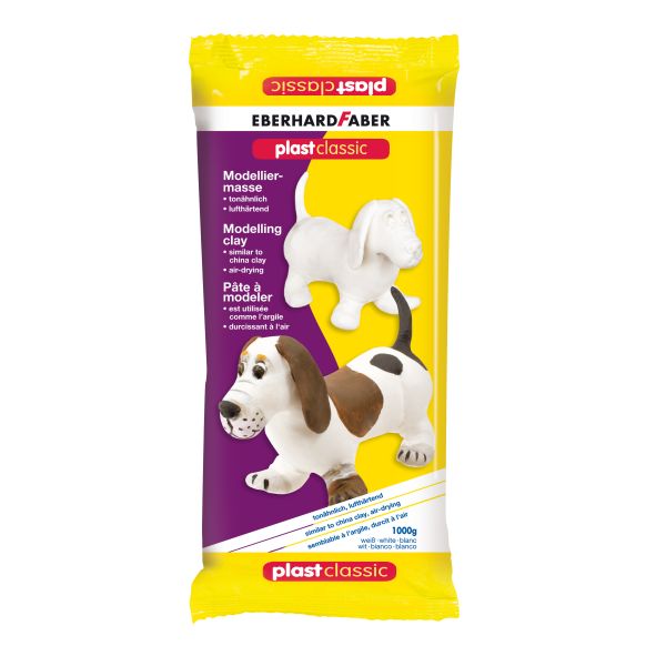Plast Classic Modelling Clay White 1000G