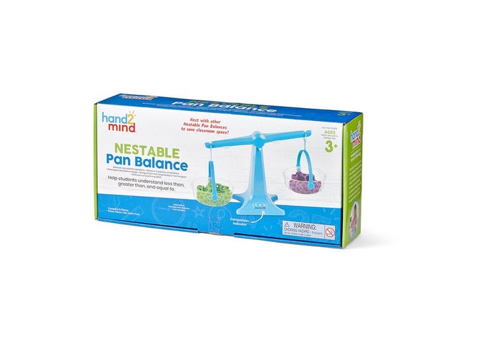 Learning Resources Nestable Pan Balance, Single