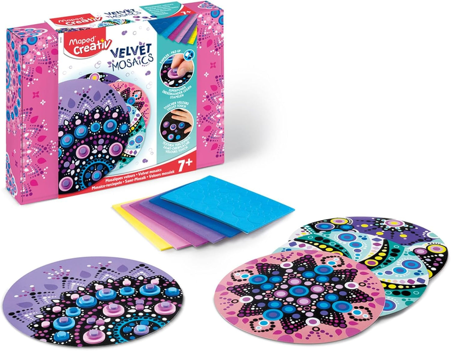 Maped Creativ Velvet Mosaics Pastel Colours