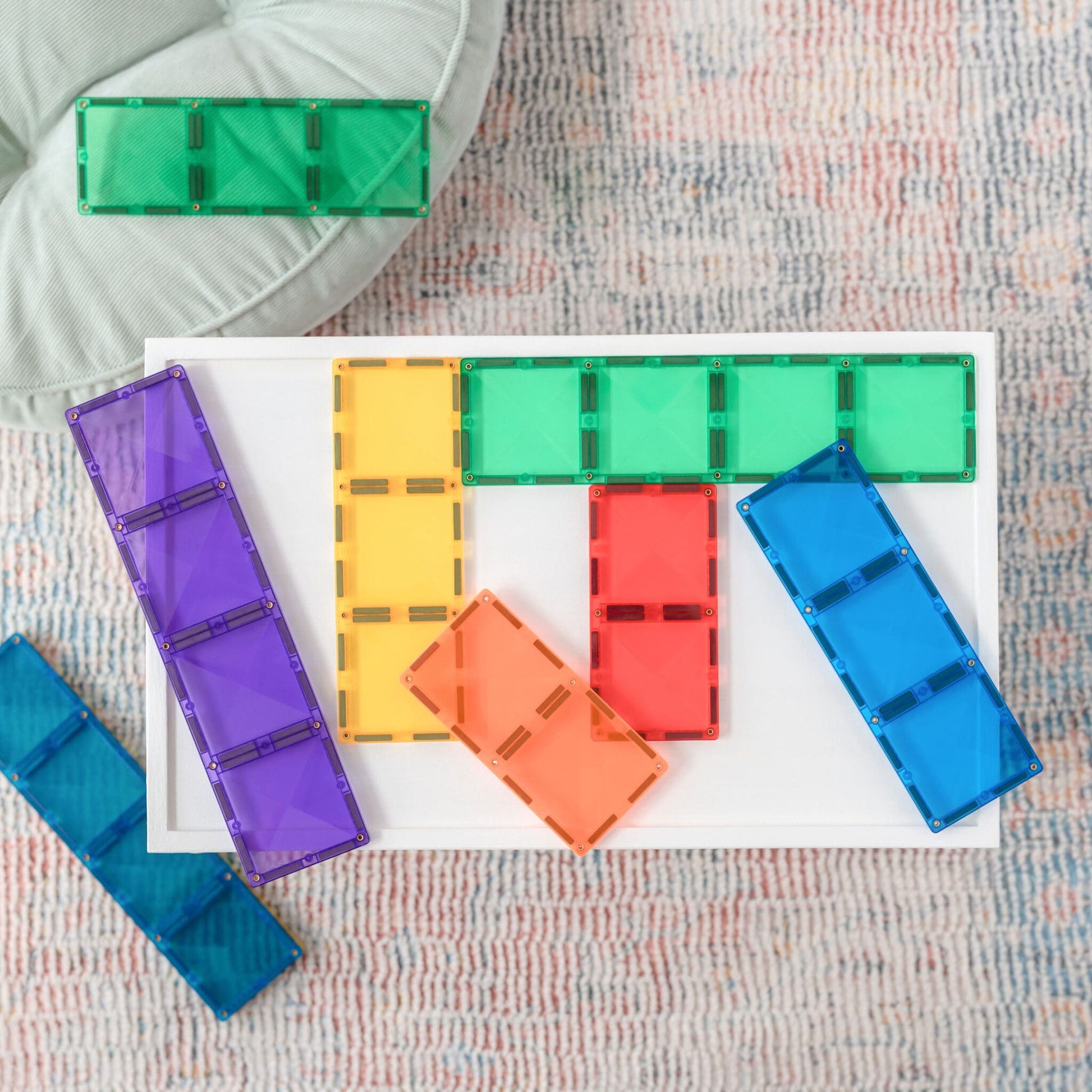 Connetix Tiles Rainbow 18 Piece Rectangle Pack