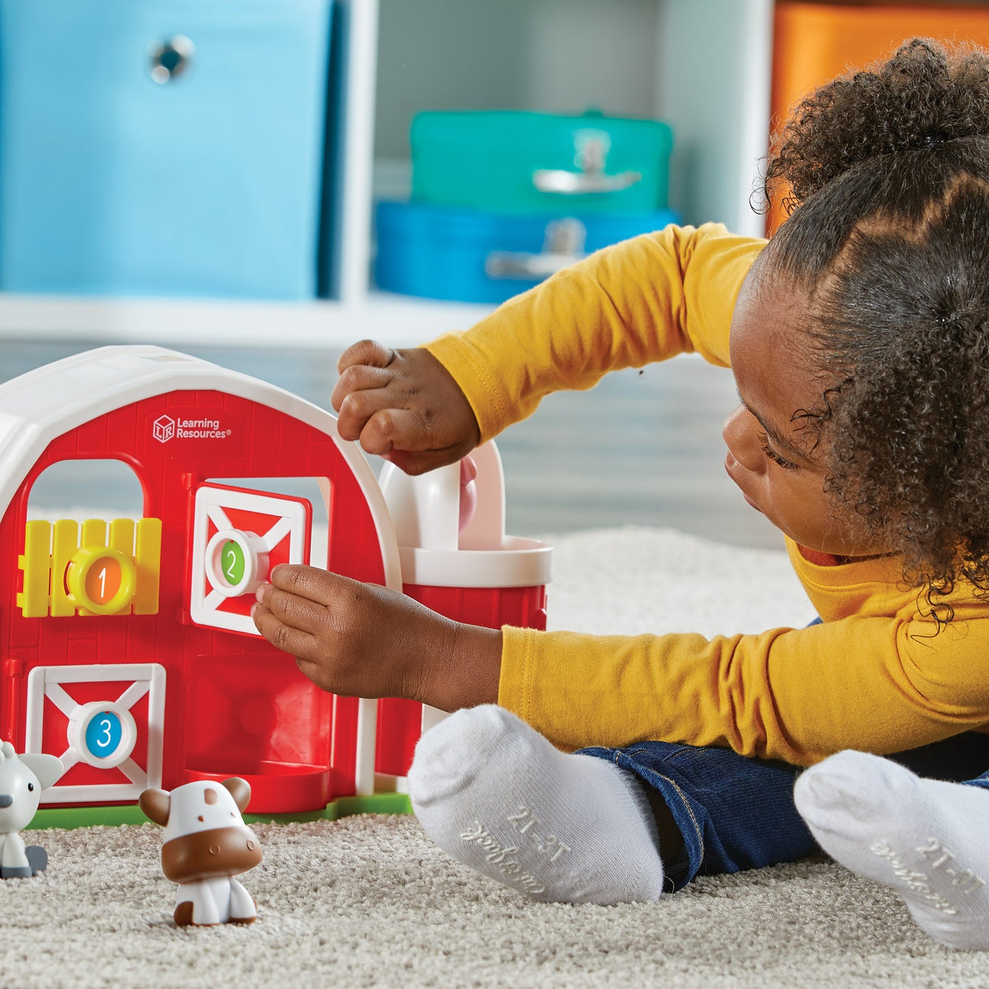 Learning Resources Peekaboo Learning Barnyard Playset