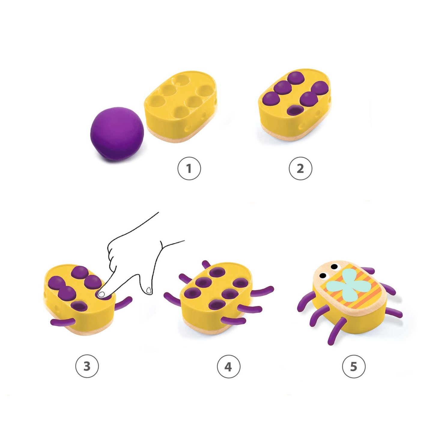 Djeco Bugs Modelling Dough Set (F)