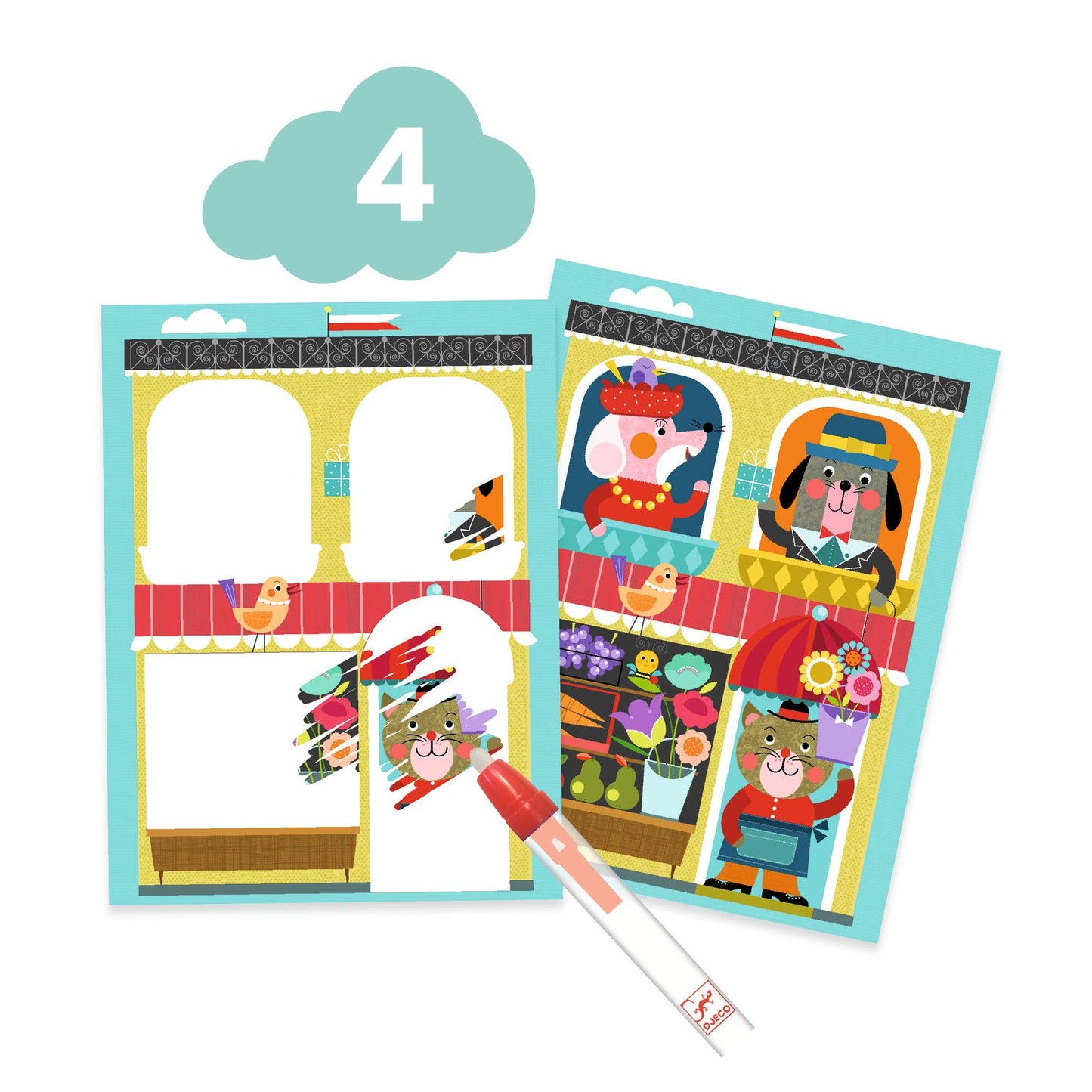 Djeco Multi Activity Kit The Cat And His Pals