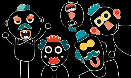 Janod Mix And Match Portrait Magnets 24 Pcs