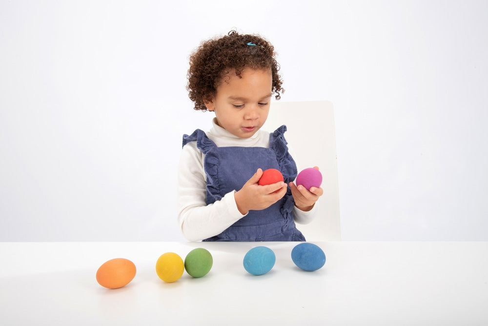 TickiT Rainbow Wooden Eggs