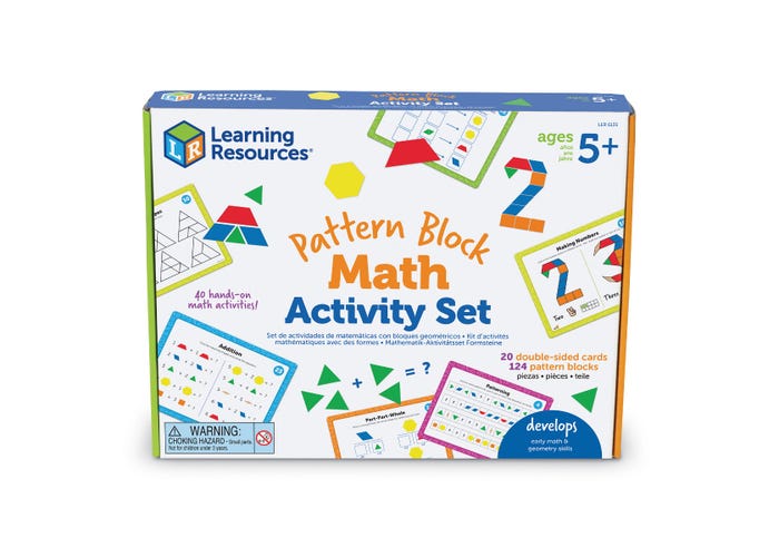 Learning Resources Pattern Block Math Activity Set