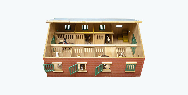 Kids Globe 1:24 Large Horse Stable - 72.5X60X37.5Cm