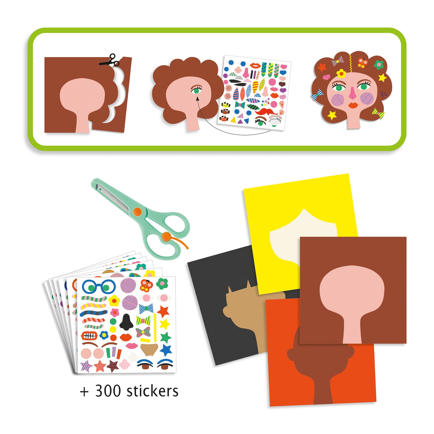 Djeco Hairdresser Create With Stickers