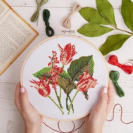 RHS Cross Stitch Kit-Tulip Bouquet