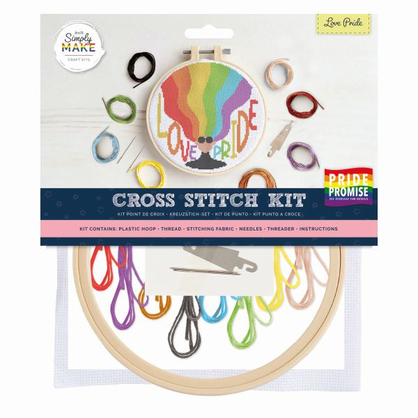 Simply Make Cross Stitch Kit - Pride