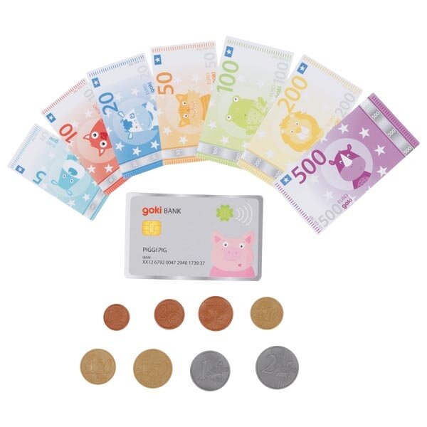 Goki Play Money Animals Including Bank Card