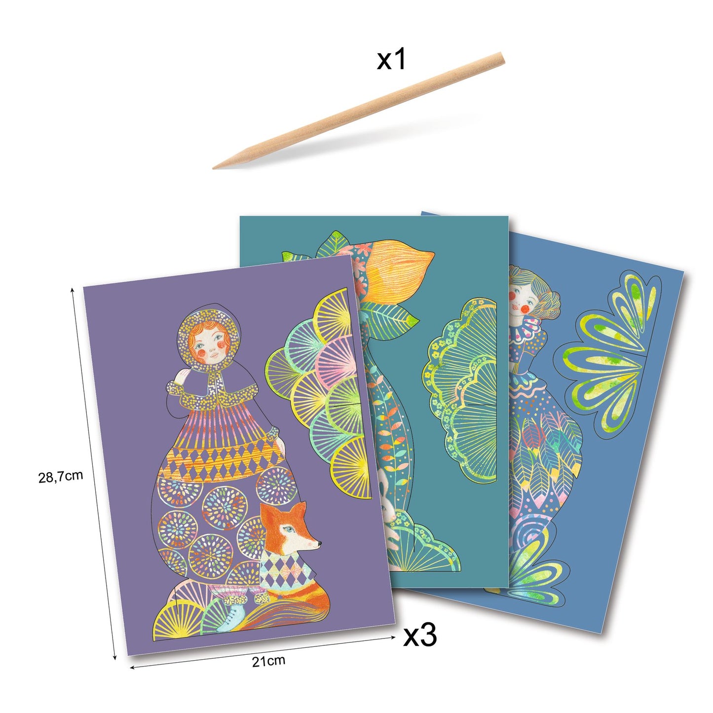 Djeco Pretty Dresses Scratch Cards (F)