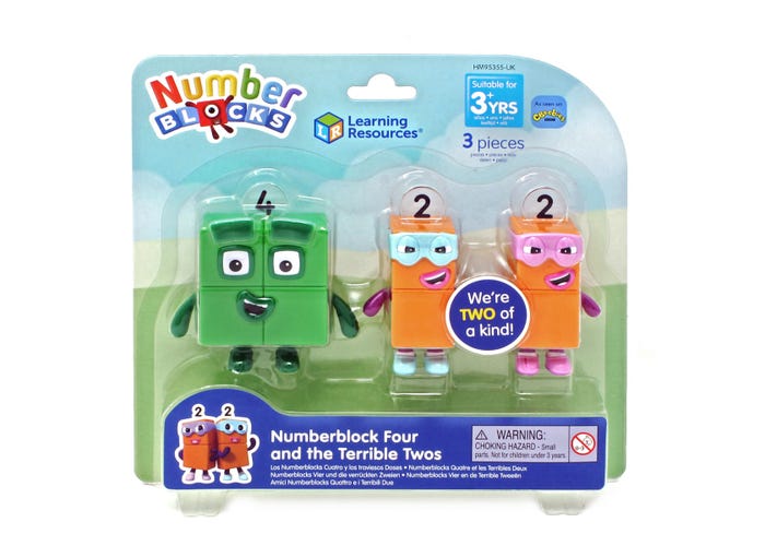 Learning Resources Numberblock Four and The Terrible Twos
