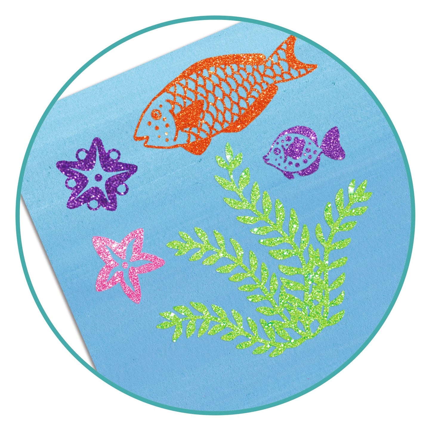 Djeco Artistic Patch Glitter - Ocean (F)