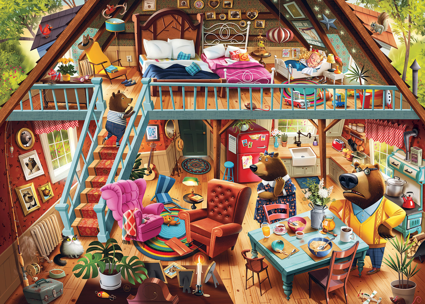 Ravensburger Goldilocks Gets Caught! 1000pc