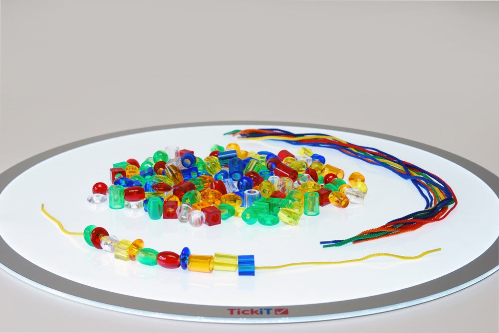 TickiT Translucent Jumbo Lacing Beads