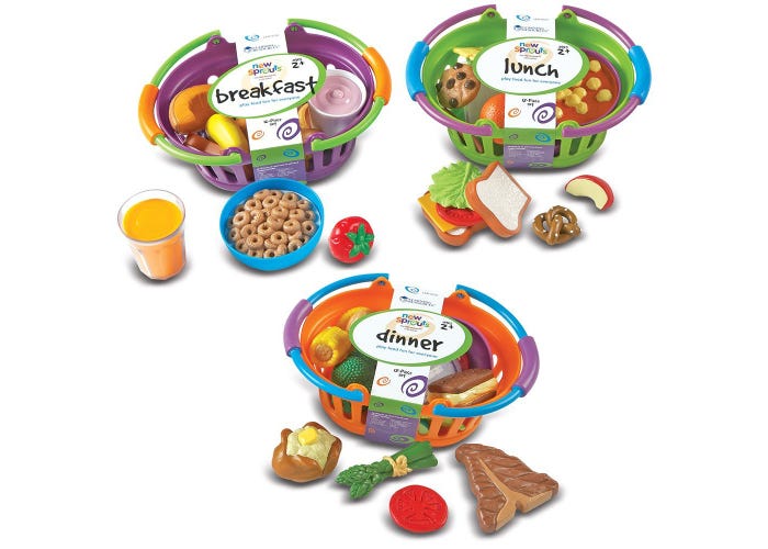 Learning Resources New Sprouts® Breakfast, Lunch and Dinner Baskets