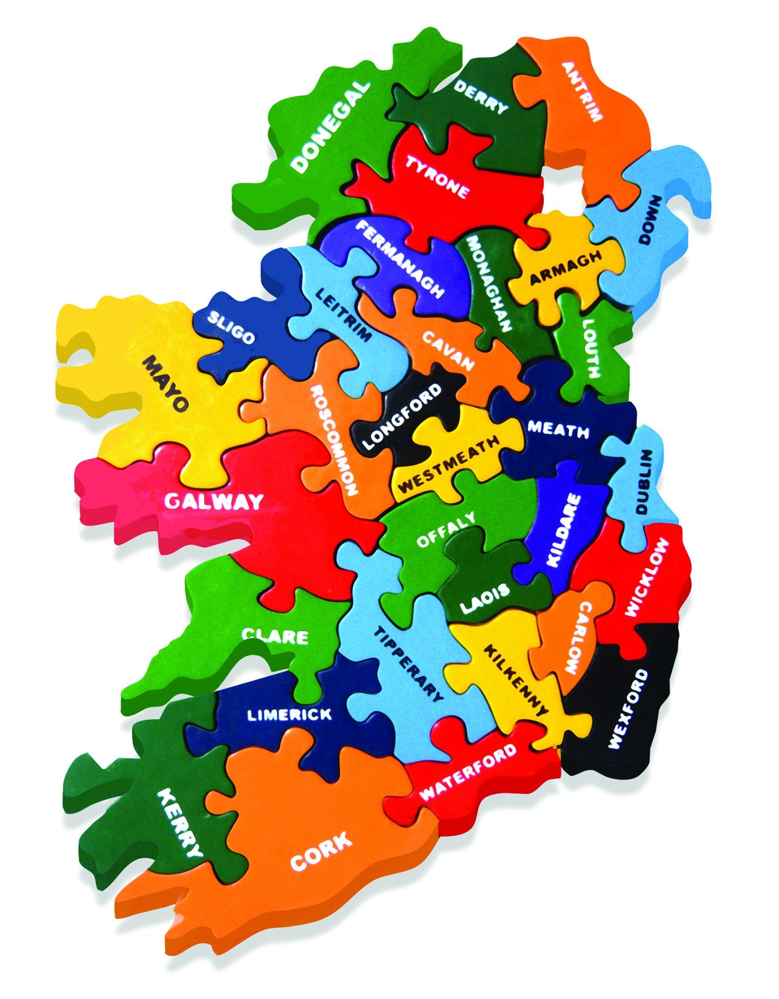 Alphabet Jigsaws Map of Ireland