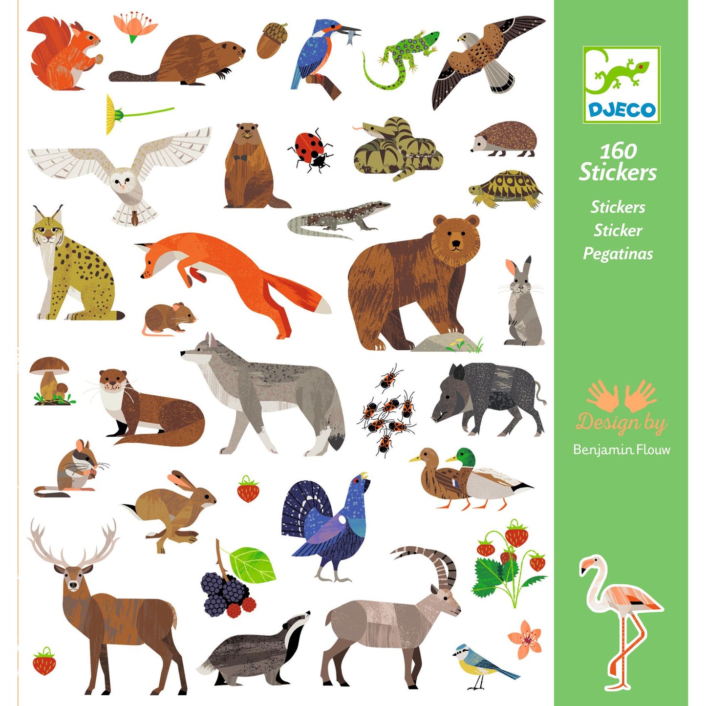 Djeco Stickers Fauna