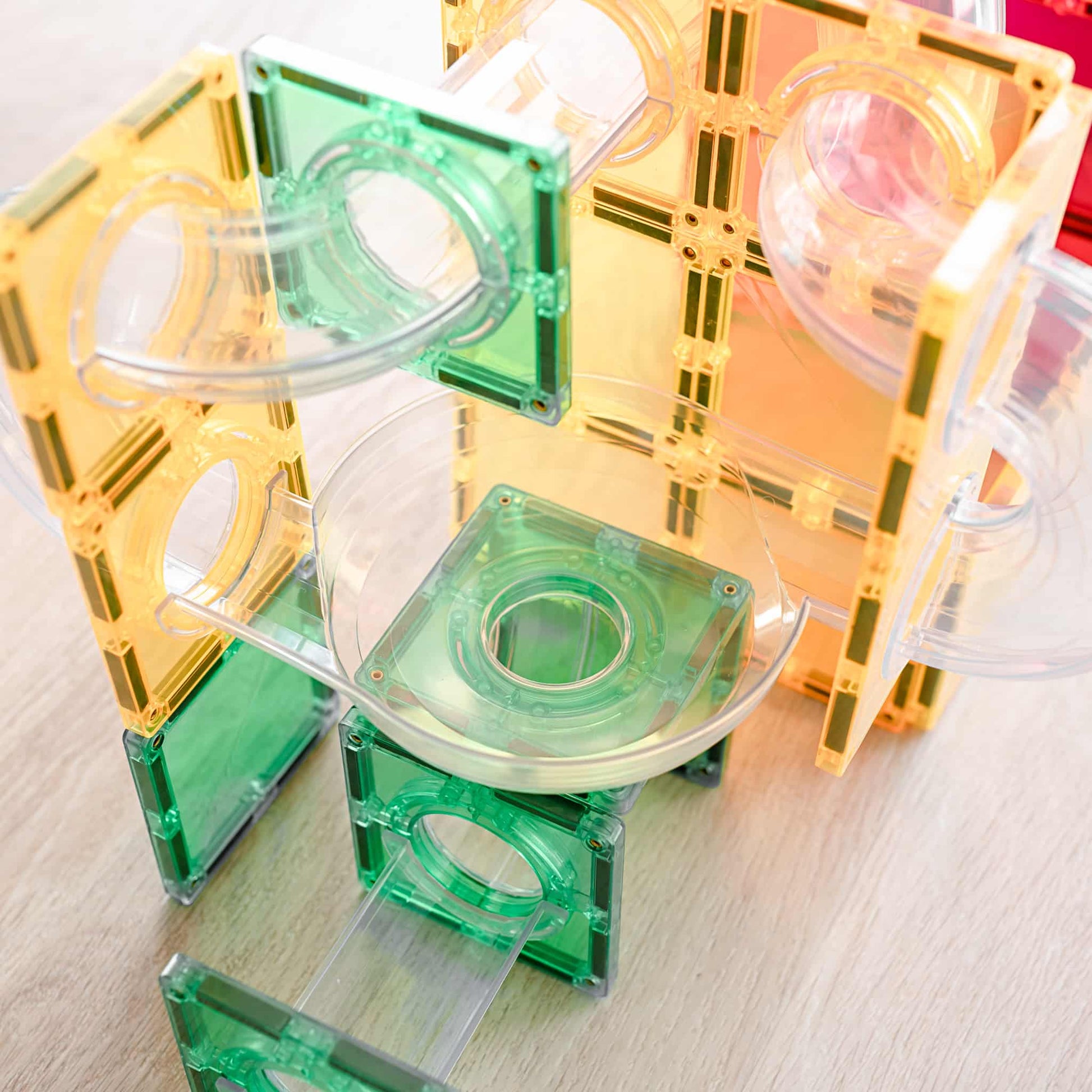 Connetix Tiles Rainbow 66 Pc Ball Run Expansion Pack