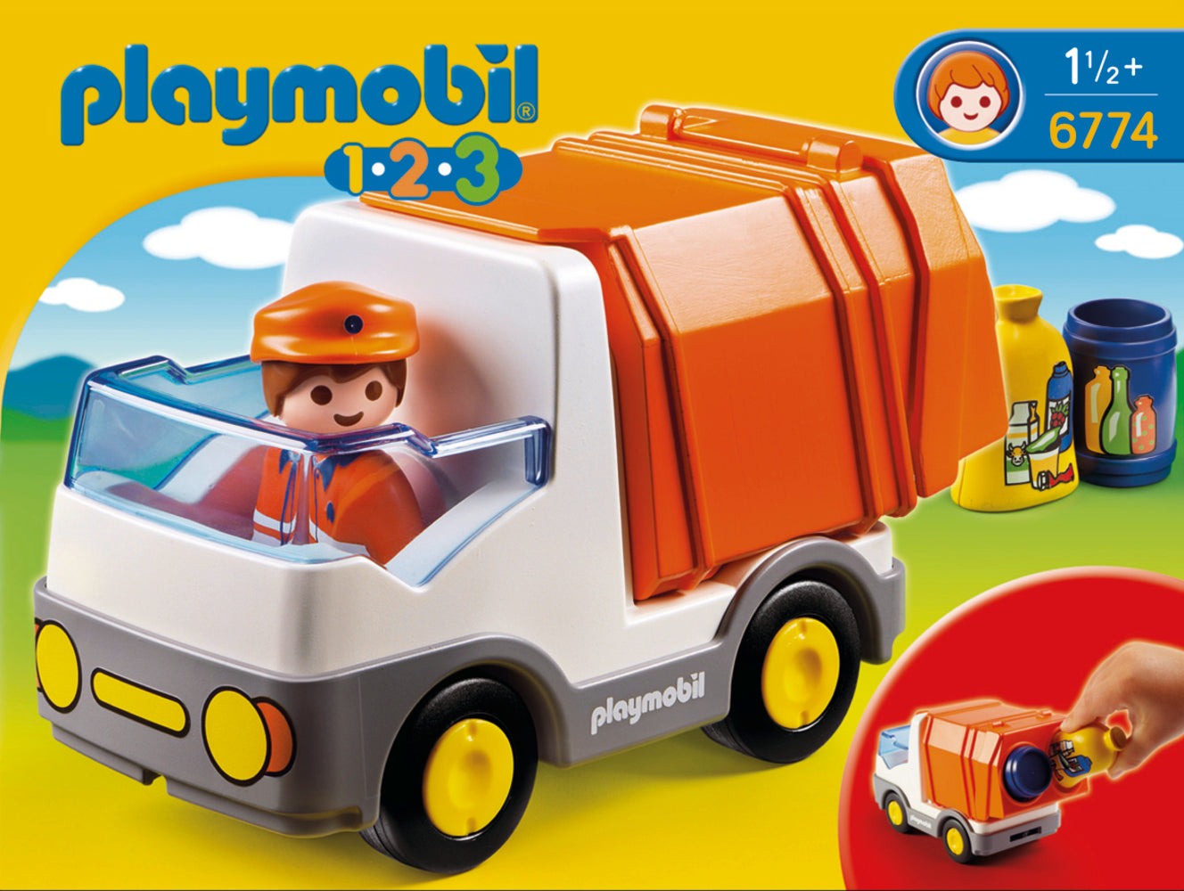 Playmobil 1.2.3 6774 Recycling Truck