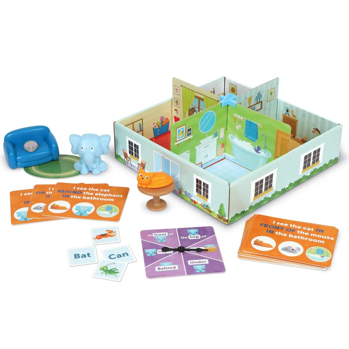 Learning Resources Elephant in the Room Positional Words Activity Set