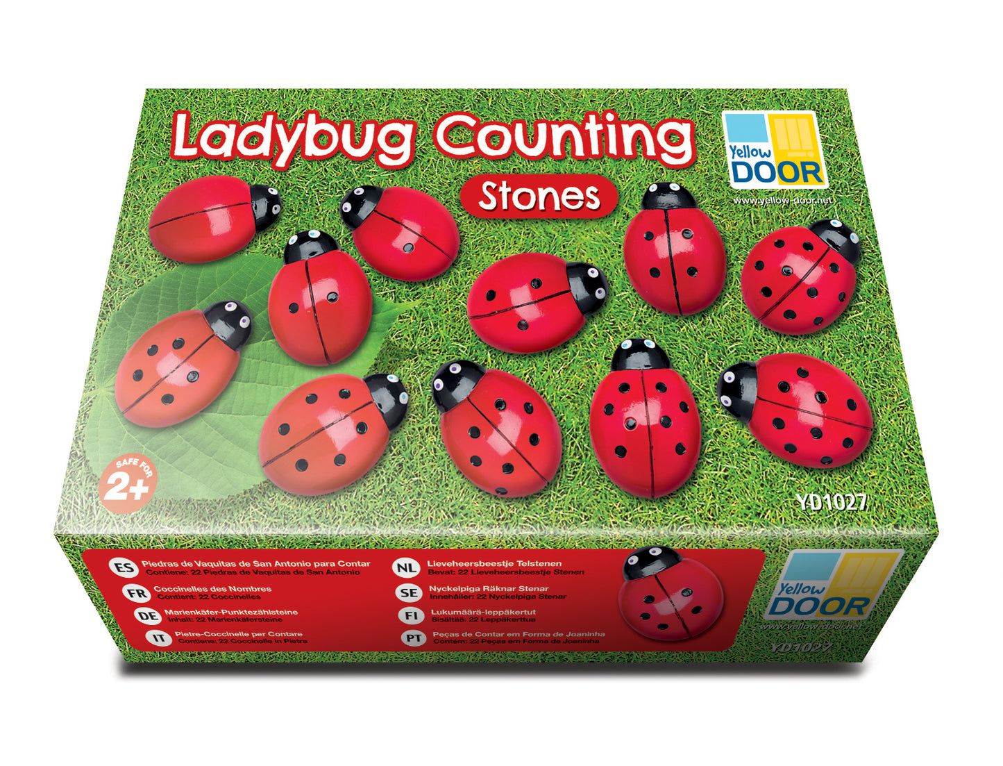 Yellow Door Ladybug Counting Stones