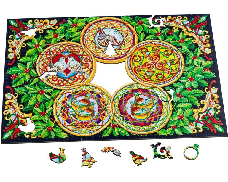 Wentworth Wooden Puzzles Five Gold Rings - Maxi 250 Pieces