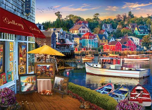 Cobble Hill Puzzles 1000 Pieces Harbor Gallery