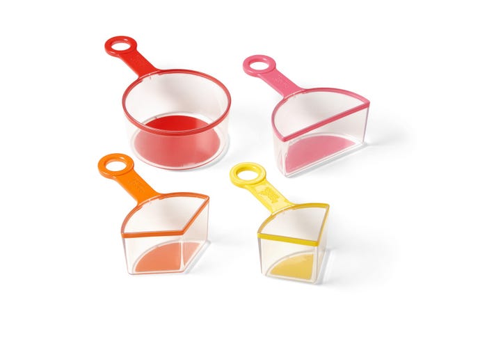 Learning Resources Rainbow Fraction® Measuring Cups (Set of 4)
