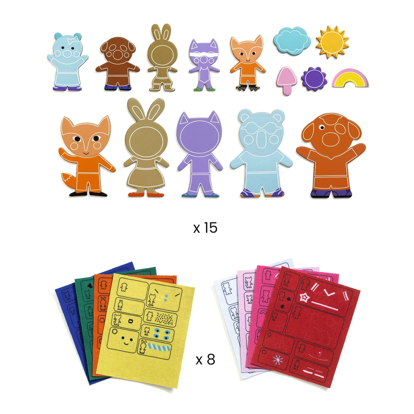 Djeco DIY Magnets To Decorate Funky Family