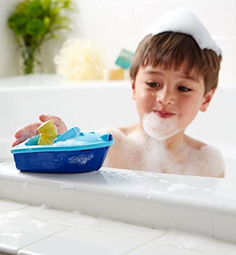 Green Toys Dump Truck with Sport Boat